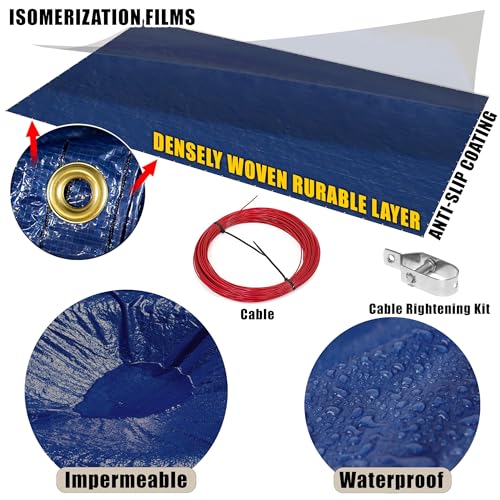 Cobertor para piscina rectangular 20'x40' Royal Shade miniatura 5