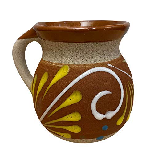 Juego de 4 Tazas de Barro Mexicanas Decoradas miniatura 2