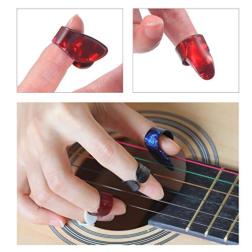 RUNCCI-YUN Acoustique Électrique Médiator Finger Picks Thumb Picks Set Pics du Pouce et du Doigt Pics de Guitare avec… - Les Beatles, Paul McCartney, John Lennon, RIngo Starr, George Harrison RUNCCI-YUN Acoustique Électrique Médiator Finger Picks Thumb Picks Set Pics du Pouce et du Doigt Pics de Guitare avec… – Image 4
