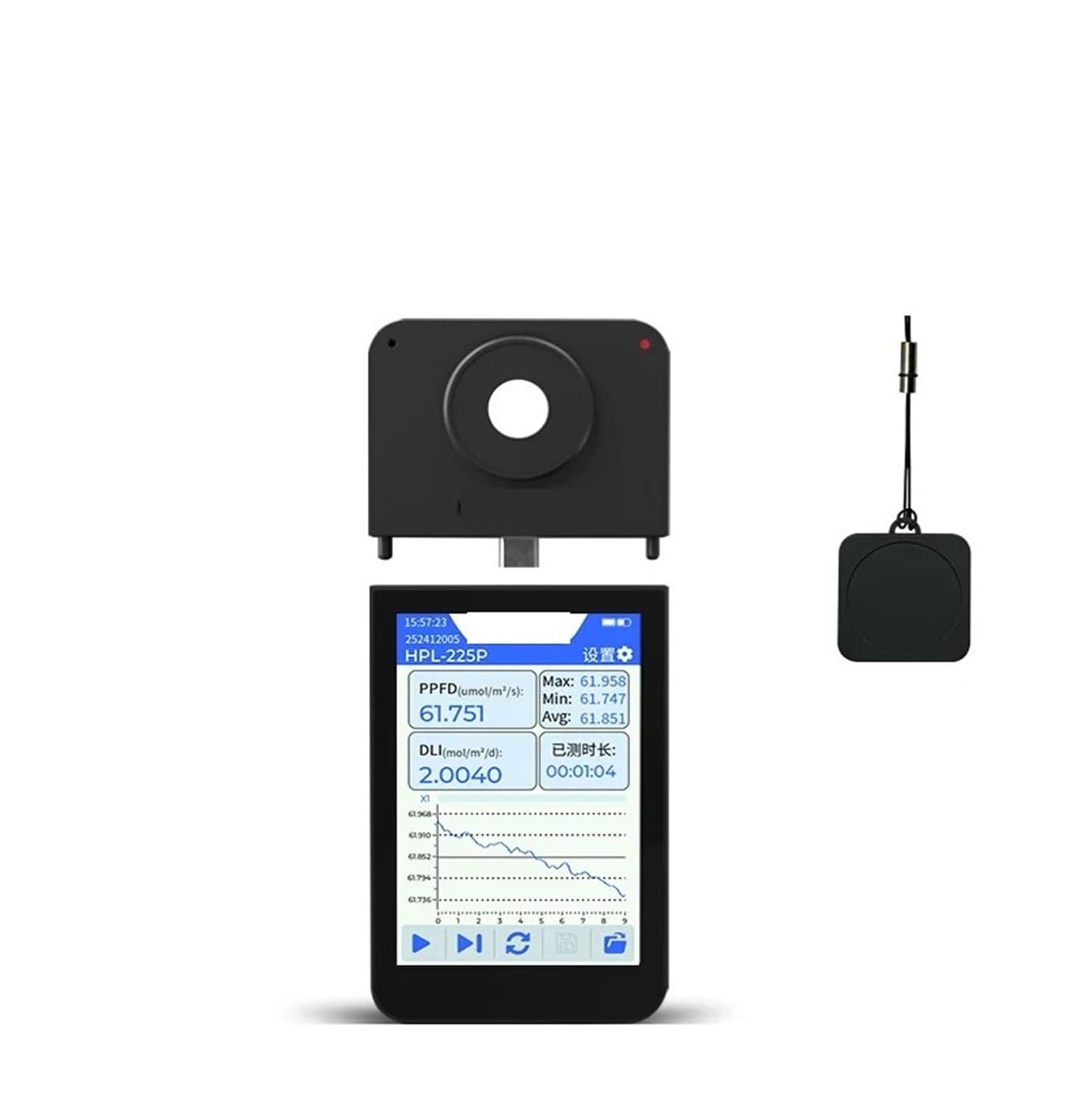 HPL225P Handspektrometer zur Lichtmessung PPFD PAR CCT ​​Meter for LED-Wachstumslicht