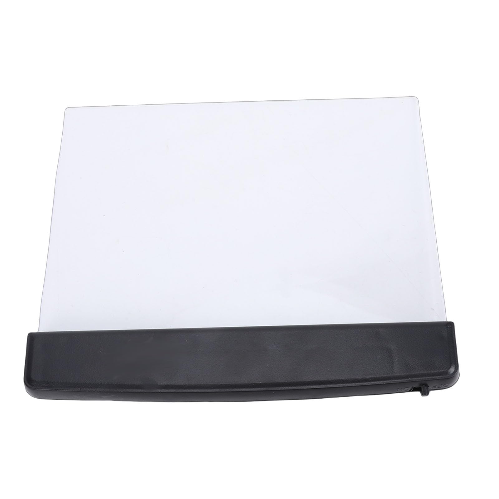 Vikye LED Full Page Panel Plate Lamp Soft Light for Night Reading, Clear Book Light for Students Book Lovers, Nice Men, Women, and Teenagers, ABS and Organic Glass, 6.7 X 5.7 X 1in (Black)