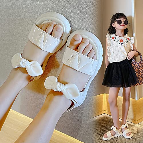 Toddler Little Big Kids Baby Girls Sandals Summer Bling Bowknot Princess Dress Beach Sandal Shoes Open-Toe Soft Sole Anti-Slip Flat2