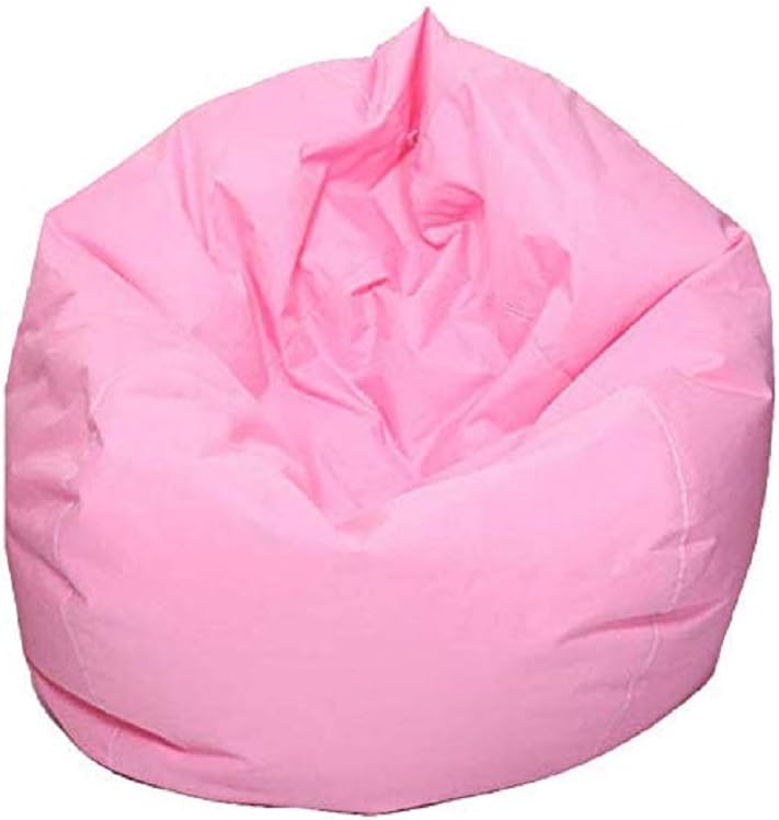Mekysd Home Soft Lazy Sofa Cozy Single Chair Durable Furniture Unfilled Lounge Bean Bag (Pink)