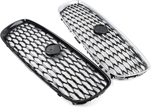 Calandre Jaguar XF 2016-2019 noire : grille de pare-chocs avant - 3