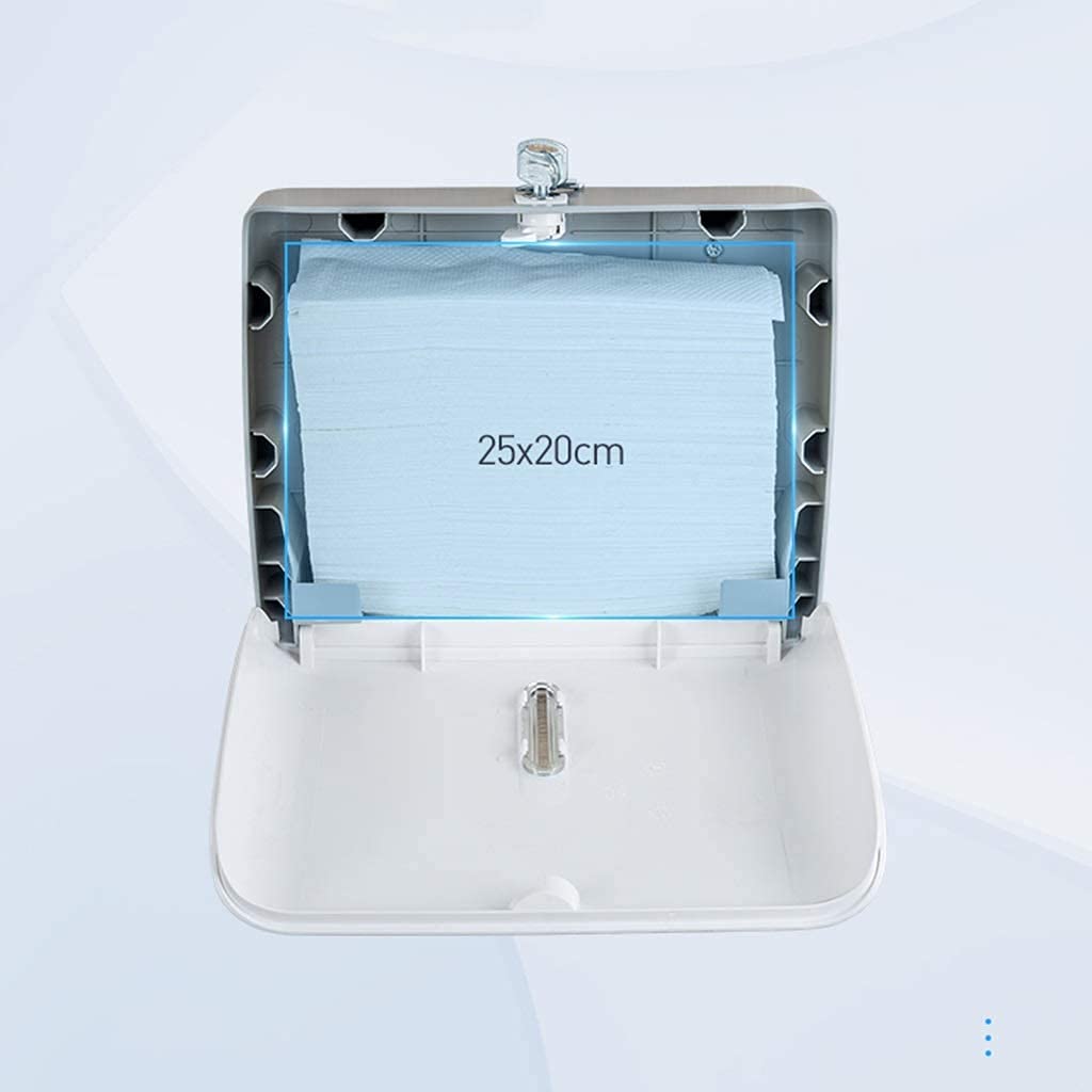 BKEKM Dispenser Salviette Dispenser di Asciugamani di Carta Dispenser di Asciugamani Commerciali a Parete Porta Asciugamani di Carta Impermeabili di Grande capacità Moda