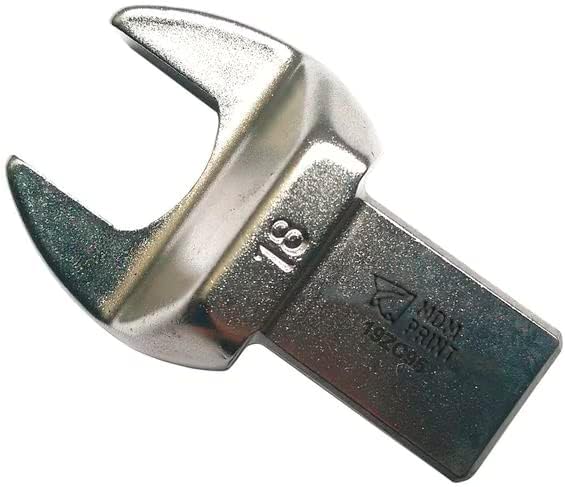 MDMprint Torque Wrench Head, Open End, 18mm