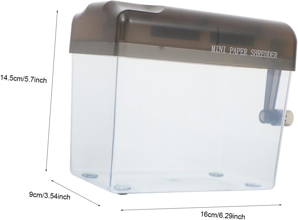 Manual A6 Paper Shredder Hand Operated Desktop Document Cutter Portable Mini Shredder for Office and Home Use