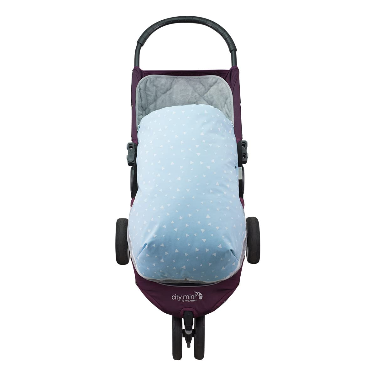 JYOKO KIDS Sacco per passeggino compatibile con Baby jogger City Mini, Joolz (BLUE SPARKLES, PILE)