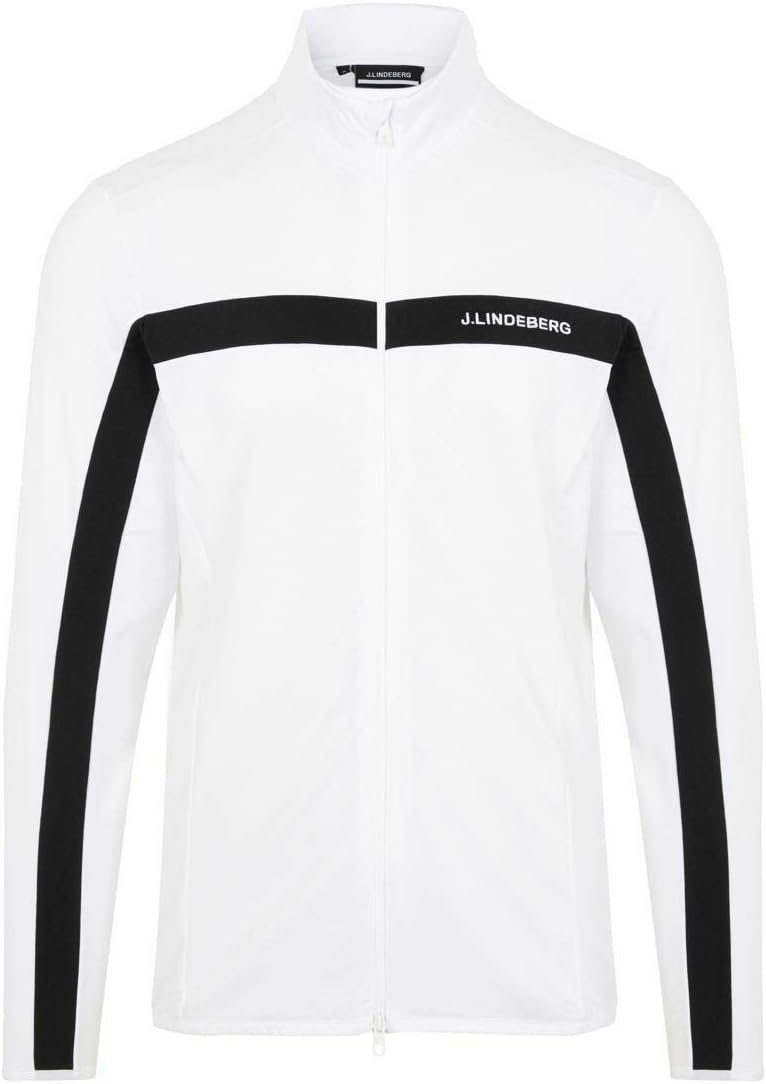 J.Lindeberg 2022 Jarvis Mid Layer Golf Jacket White X-Large