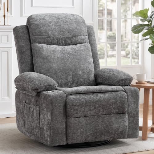 Korser 360° Swivel Rocker Recliner Chair