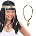 Produktbild Amakando Cleopatra Kette Ägyptische Schlangen Halskette Göttin Schmuckkette Antike Pharao Schlangenkette Ägypterin Königin Kostüm Accessoire Collier Königskette