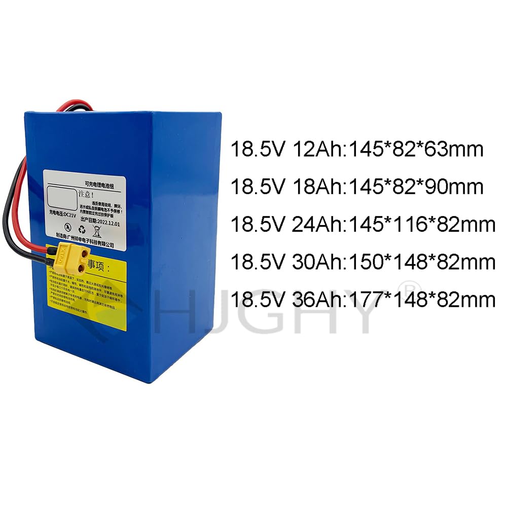 Batteria agli ioni di Litio da 18,5 V, 12 Ah, 18 Ah, 24 Ah, 30 Ah, 36 Ah, Batteria al Litio di Ricambio da 21 V per Trapano Elettrico, Sega da potatura, aspirapolvere