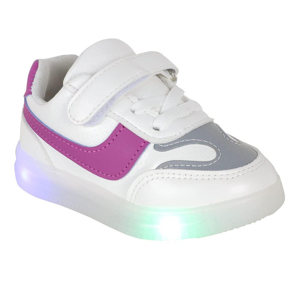 Hopscotch Baby Boys and Baby Girls Solid LED Sneakers in Purple Color, UK:5 (FWS-4021152) (B09XJN8B8Z) Amazon Price History, Amazon Price Tracker