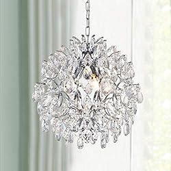 Lamparas Araña Modernas Amazon Bestier Colgante moderno Araña de cristal Gota de lluvia Iluminación Lámpara de techo Lámpara para el comedor Cuarto de baño Dormitorio Sala de estar 3 Bombillas E14 requerido
