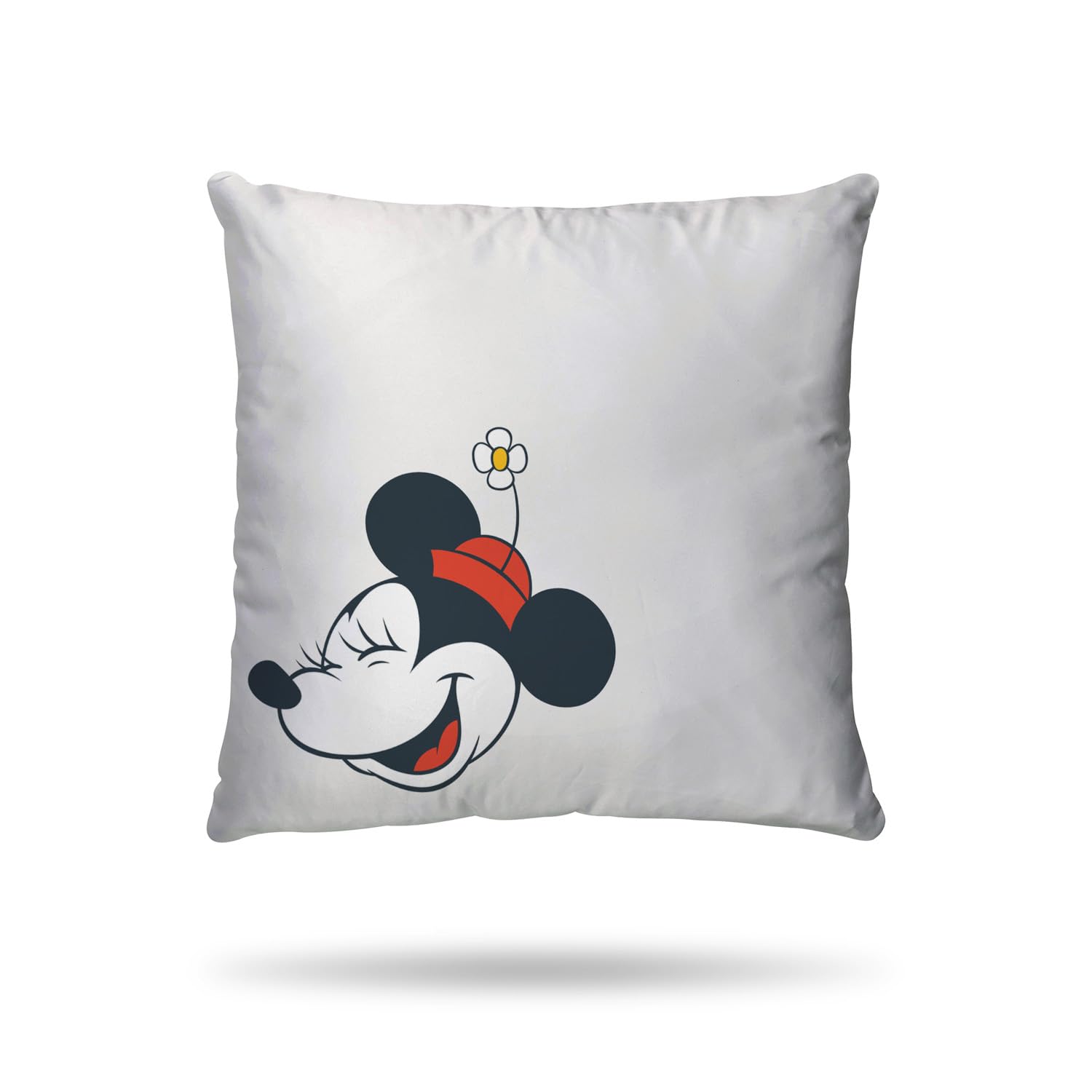 Disney - Housse de Couette Mickey et Minnie Paris Love - 220x240 cm + 2 taies d'oreiller 63x63 cm - 100% Coton - Ecru