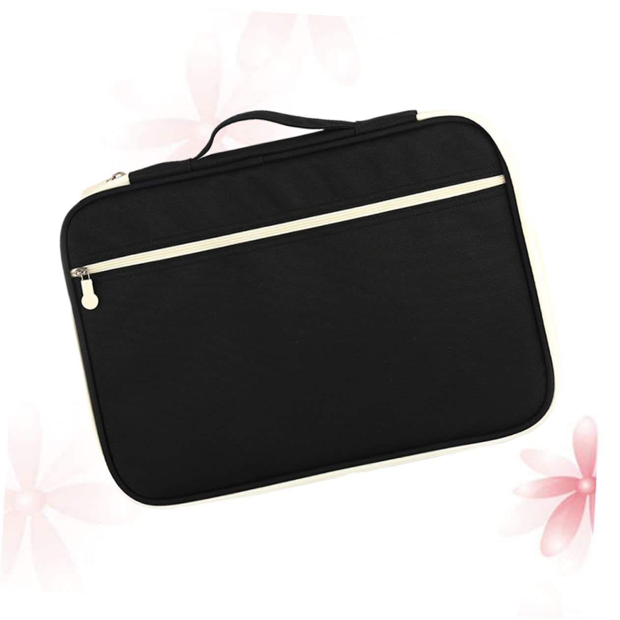 Borsa Portadocumenti A4 Cerniera, Oxford Nero, Organizer