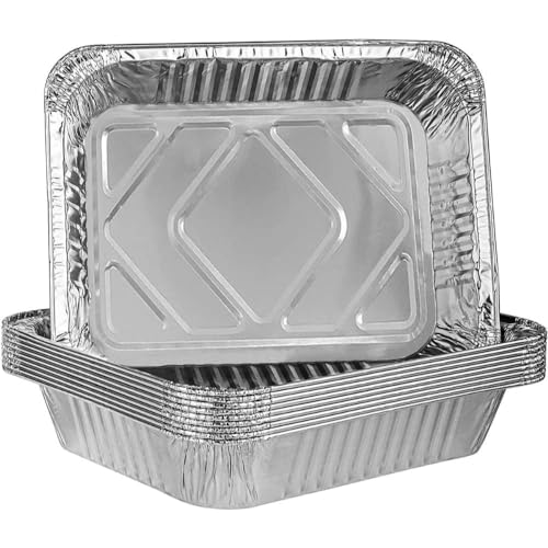 Large Foil Roasting Trays for Oven Turkey Roasting Tray (9, 32cmX26.5cm)