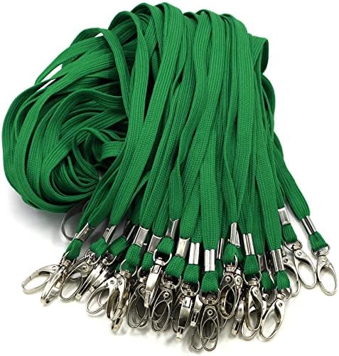 Double Clip Lanyards 25 Pack Open Ended 2 Clips Lanyard Bulk Lanyards Bulldog Clips On Both Ends for Id Cards Badge Holders