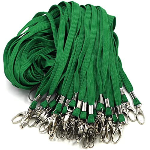 Double Clip Lanyards 25 Pack Open Ended 2 Clips Lanyard Bulk Lanyards Bulldog Clips On Both Ends for Id Cards Badge Holders