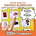 ZEENKIND English Swahili Learning Talking Books for Kids 2 3 4 5 6 Years Old, 300+ Words Learn Kamusi ya Kiswahili-Kiingereza African, Interactive Audio Sound Book Educational Bilingual Toddler Toys