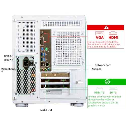 Image of Gaming PC Desktop Computer - Ryzen 7 4700LE, Radeon RX 6500XT 4GB | 512GB SSD, 16GB DDR4 3200MHz RAM, WiFi 6 for 1080p Gaming, Streaming, Esports, School & Home Office
