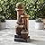 Sphere Jugs and Column Rustic Outdoor Floor Water Fountain 50" High with LED Light Cascading for Garden Patio Backyard Deck Home Lawn Porch House Relaxation Exterior Balcony - John Timberland