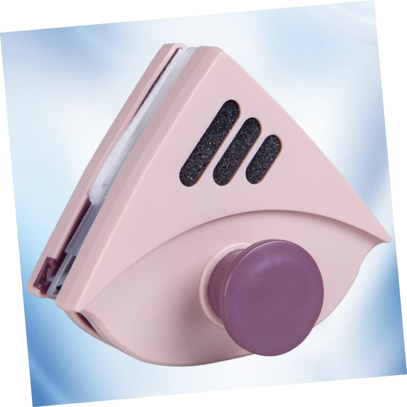 1pc Magnetic Glass Cleaner Mist Cleaner Window Cleaning Kit Magnetic Glass Cleaner Brush Window Glasses Cleaner Double-Side Window Wiper Strong Magnets Window Wiper Window Mop Pink Brushes