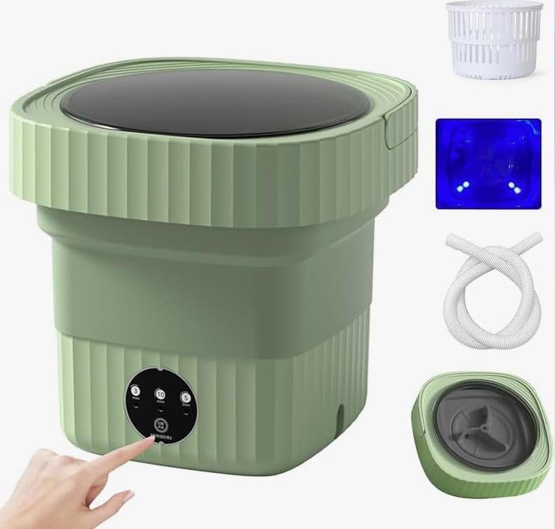 SeMi AuToMaTiC FoLdInG 9L SmAlL MiNi WaShInG MaChInE WiTh DrYeR DeEp CLeAnInG FoR UnDeRwEaR WaShINg MaChInE SeMi AuToMaTiC D1