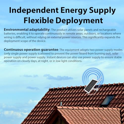 Solar WiFi Extender Outdoor, 15W Solar Powered WiFi Extender Signal Booster, 2.4GHz Wireless Signal Booster WiFi Repeater for Garden, Farm & Ranch, 26000mAh Battery, IP65 Waterproof, 200m Range by LASTCOW - Image 3