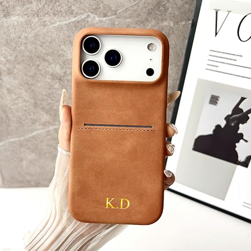 Coque iPhone 17 Pro Max personnalisable cuir rétro mouton antichoc - 4