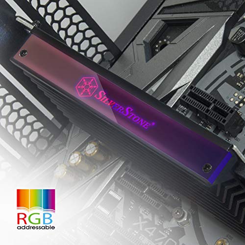 M.2 PCI-E Gen4 tarjeta SilverStone SST-ECM24-ARGB adaptador SSD NGFF disipador refrigeración 4
