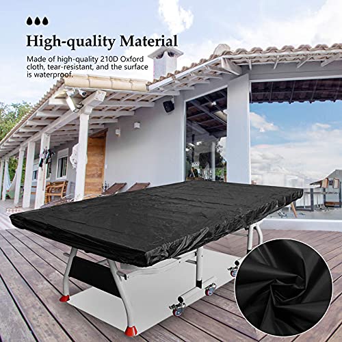 Funda para mesa de ping pong en jardín y hogar con cubierta de tela Oxford impermeable de 280cm 6