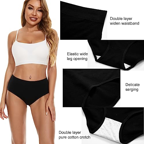 Image of Women Underwear Cotton Mid Rise Full Coverage Soft 5-Pack