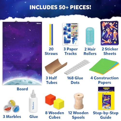 Image of Skillmatics Marble Run STEM Building & Construction Kit - 225+ Pieces | DIY Science, Art & Craft Activity, Build Space Tracks, Educational Toys Gifts for Kids Ages 8, 9, 10, 11, 12 & 13