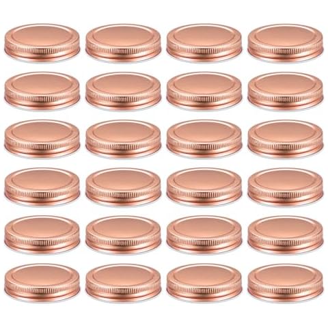 sourcing map 24pcs Mason Jar Lids with Airtight Seal Cover