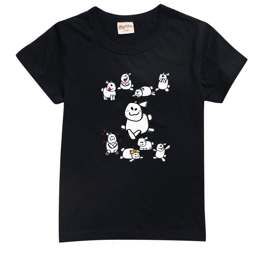 Hzsyc Boys Black Forsaken Gubby T-Shirts Kids Funny Cute Rabbit Gubby Pullover Shirt (,13-14Years)