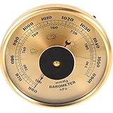 Baromètre portable : avant utilisation, vous devez calibrer le baromètre. utilisez un petit tournevis pour tourner la vis en laiton située à l'arrière de l'appareil