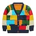 eTree Boys' Colored Lattice Cardigan Cashmere Knitting Sweater 2-5 Years