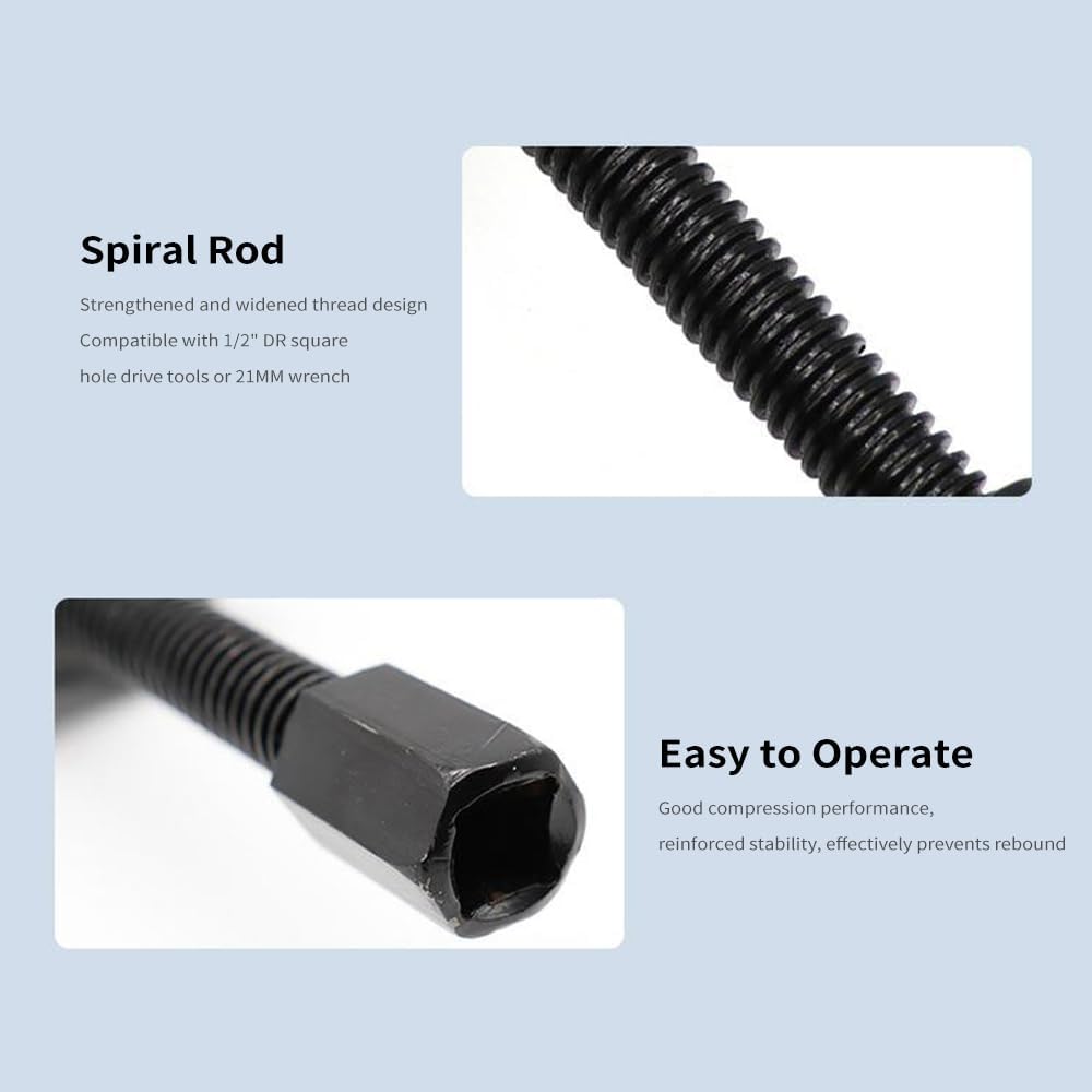 370MM Coil Spring Compressor Tool, Heavy Duty Auto Suspension Compression Remover Installer Tool, Pack of 2 (370mm)