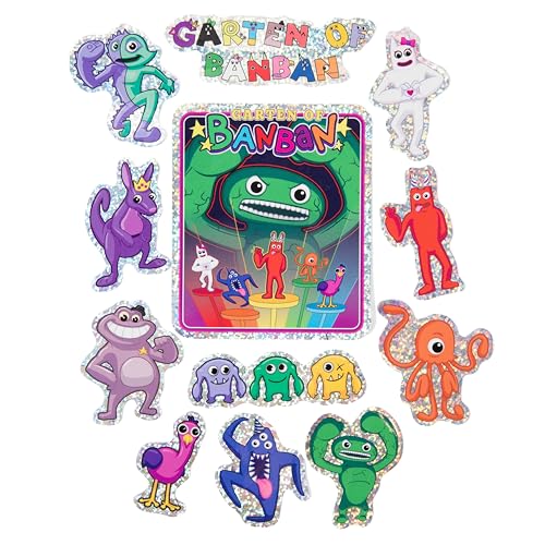 GARTEN OF BANBAN - Holographic Sticker Set 12-Pack (4" Stickers, Reusable)