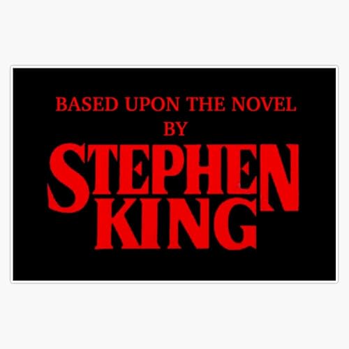 Stephen King - Adhesivo de vinilo para parachoques de 6 mil de grosor, tamaño 5 pulgadas