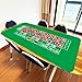 SEETOOOGAMES Roulette Tabletop Mat Layout - 70X35 Inch Portable Roulette Table Felt - 8 Players Non-Slip Rubber Mat for Poker Blackjack Casino Game Night
