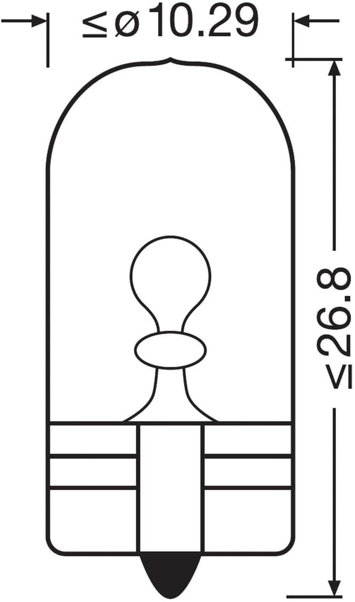 Osram Lamps for printed circuit boards Double Blister ORIGINAL 12V 5W W2,1x9,5d W5W