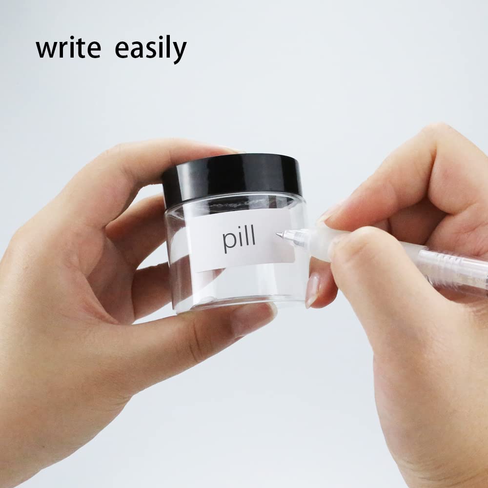 BiBiFly 60ml 30pcs Clear Plastic Round Jars with Black Lids, Leak-Proof Storage Jars Containers for DIY Crafts Kitchen Use - Image 4