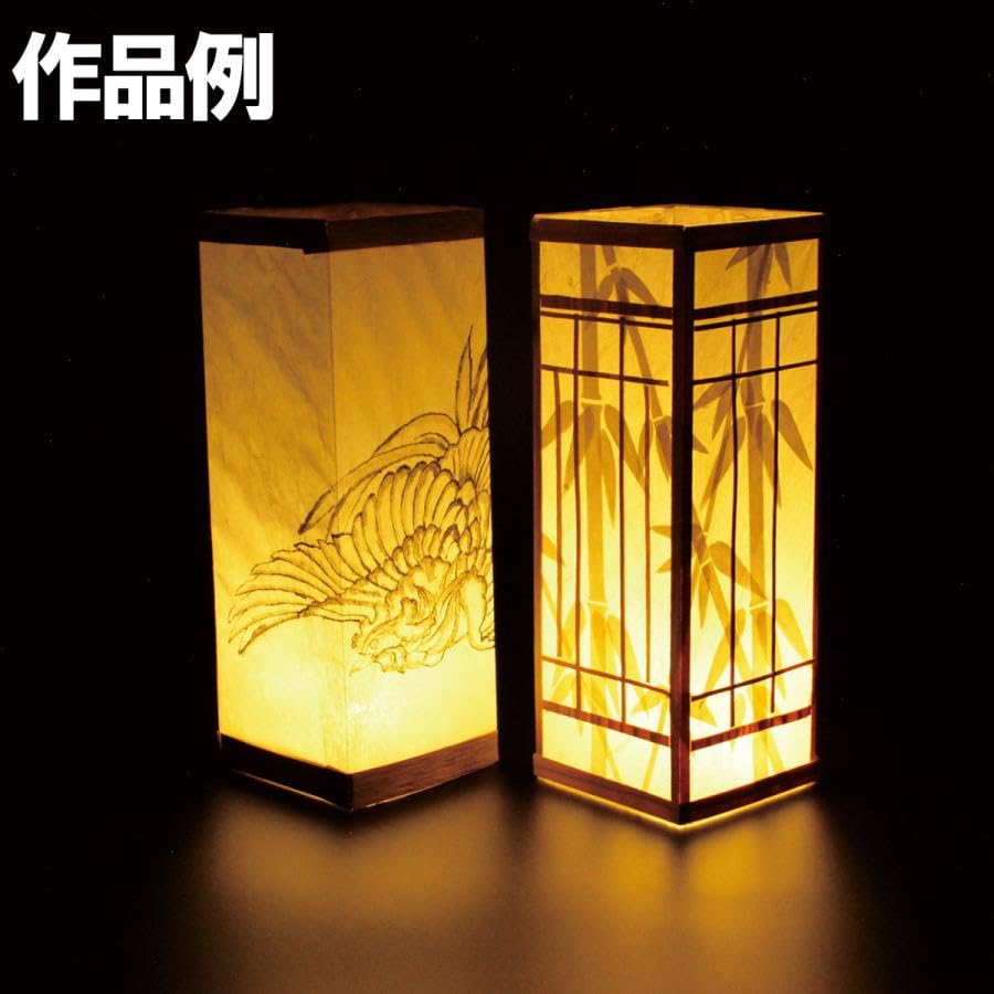 Amazon.co.jp: 彩光社 工作キット あんどん（四角） 和紙シェード : ホビー