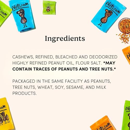 Image of Nuts com - Roasted Cashews (Lightly Salted) - Creamy & Savory Flavor, Healthy Snack for Adults & Kids, Good Source of Protein, Fiber, Calcium, Iron & Healthy Fats - Vegan & Gluten-Free - 2 Lb Bag