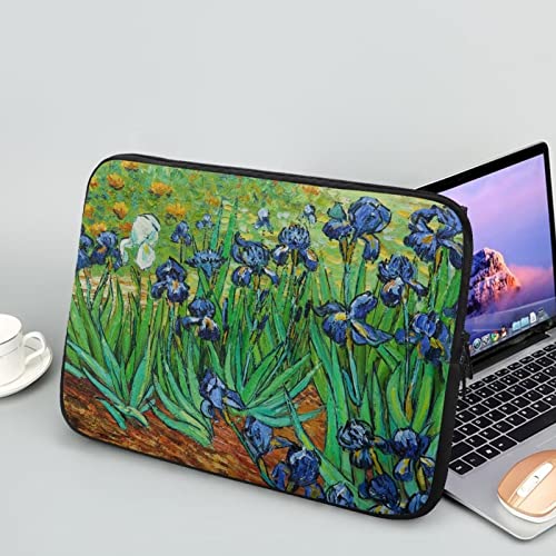 Showudesigns Irises Van Gogh - Funda portátil para laptop de 13 pulgadas para laptop de viaje de negocios