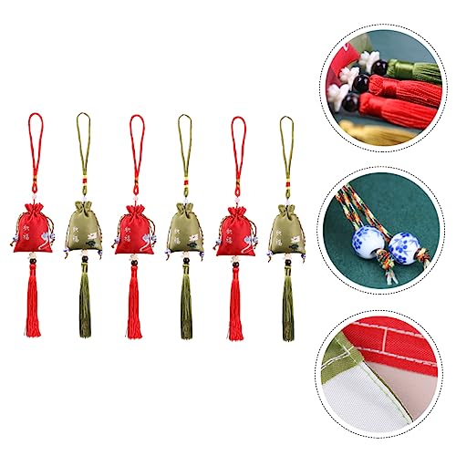 ORFOFE 6pcs Bolsitas Decorativas con Borlas para Auto y Hogar miniatura 4