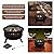Outdoor Fire Pit - 26-Inch Round Lattice Wood Burning Firepit with Screen, Poker, Grate and Cover - Wood Fire Pits & Outdoor Fireplaces by Pure Garden