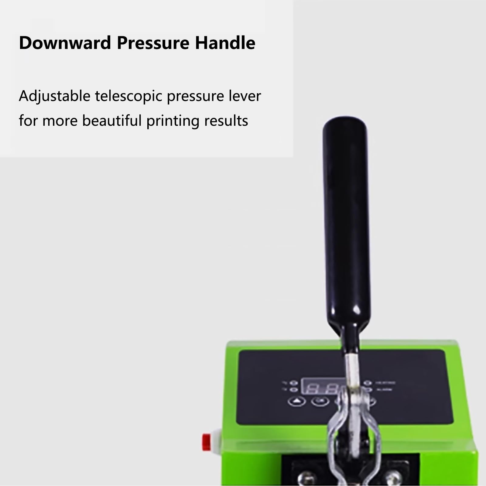1Ton Ręczna Prasa Ciepła Maszyny z 6 x 12 cm Podwójne Płyty Ciepła i Kontroler LCD, do Drukowania Sprzęt Transfer Ciepła (110v)